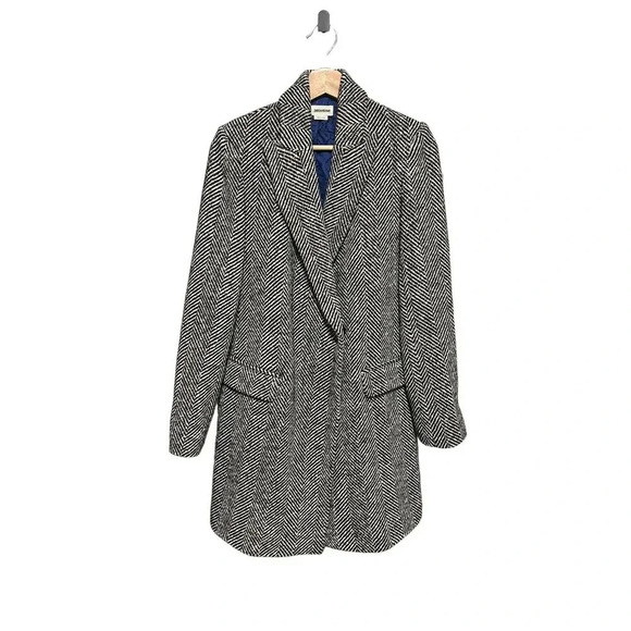 Zadig Voltaire Marco Chevron Herrinbone Coat Size 4 - Picture 2 of 9